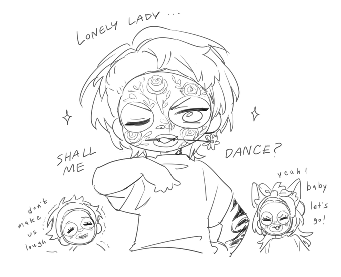 After I saw the mask's pattern, I can't help myself drawing it... and I think it fits him well too!!! 
#DrawKosaka #drawLuca #briskart 