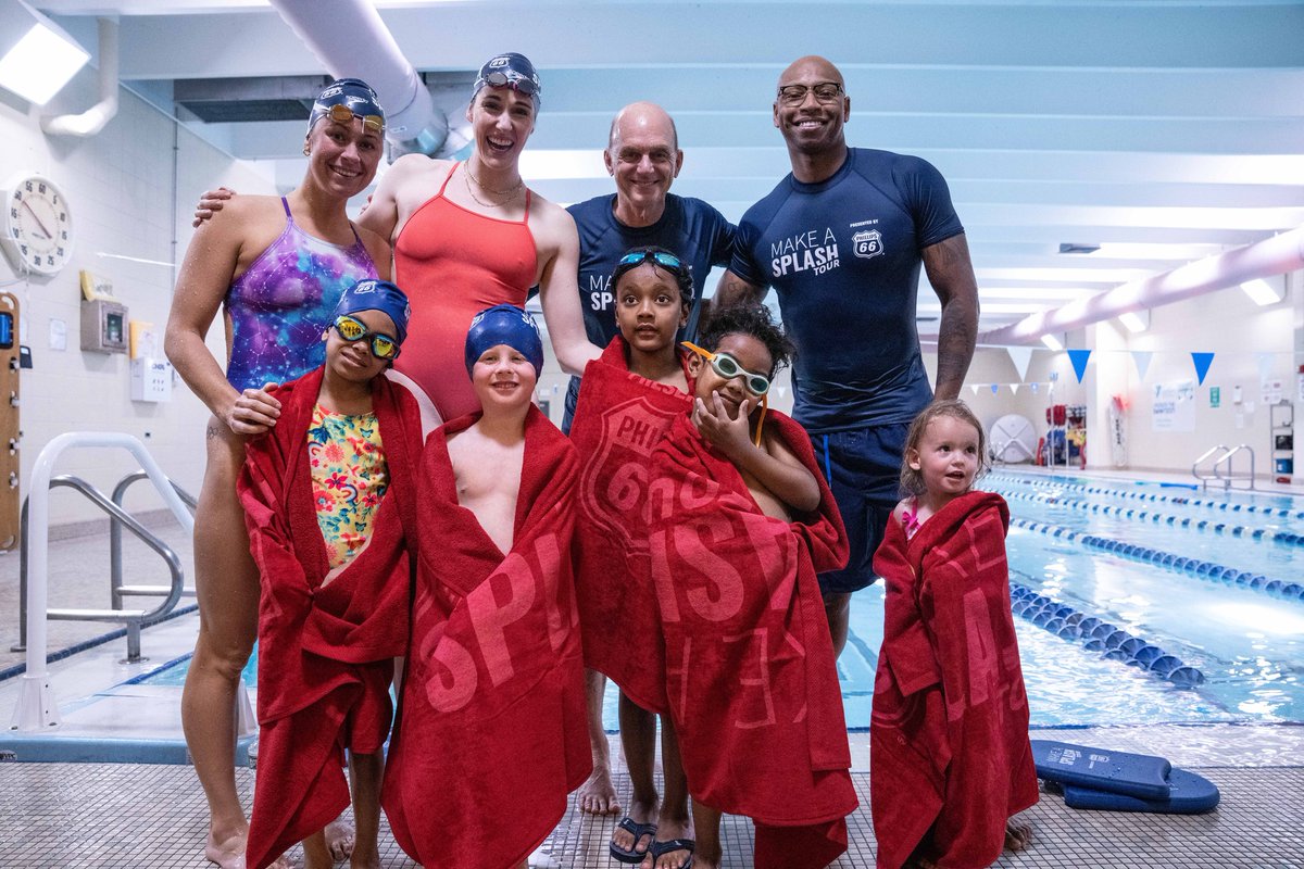 SwimFoundation's tweet photo. 📍 First stop, Philadelphia

Learning to swim is SO important! We're out on the east coast for the #MakeASplash tour pres. by @Phillips66Co sharing that life-saving message as we head into summer! 💙

Learn more » https://t.co/KvLTXwRyls https://t.co/XxFVSzDpUn
