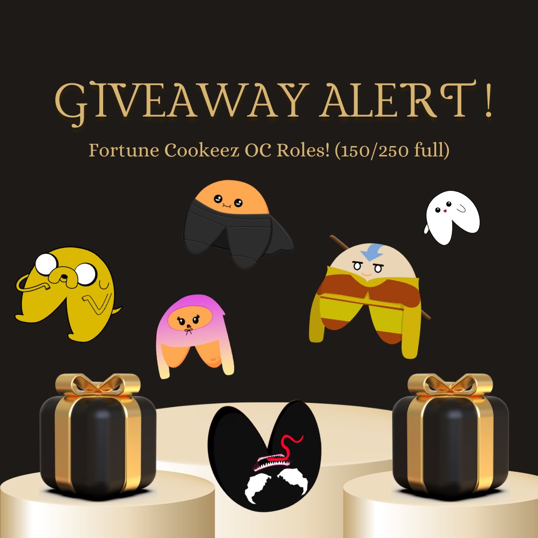 🥠Original Cookeez spots are filling up quick!🥠

10x giveaway 🎉

1⃣ Follow <a href="/FortuneCookeez/">Fortune Cookeez | SOLANA, JUNE 2022</a> 
2⃣ RT and❤️
3⃣ Join discord! discord.gg/ZVFXD3xnvf

(Each fren tagged = +1 entry)

#SOL #NFT #NFTgiveaway #Fortunecookeez #upcomingNFT #Solana #MagicEden #OpenSea #Metaverse #Crypto