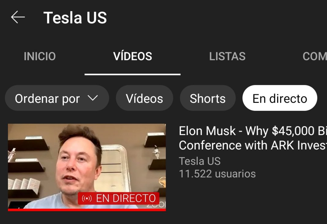 Lnf312's tweet photo. Hackearon al canal de youtube deebeegeek, le cambiaron el nombre y hacen stream sobre elon musk y el bitcoin. Le ha pasado a más canales? https://t.co/dODHg2CLxc