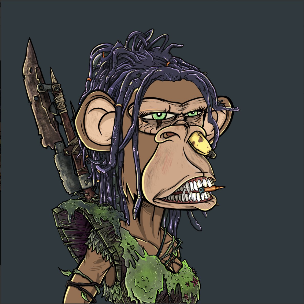 GIVING AWAY A <a href="/AAPEQueens/">Apocalyptic Queen Apes 👑🦍</a> to 1 random person who mints Moonshot over the next 20 mints!!!

Mint here to win this Queen 
niftymusic.app/violetta-ziron…