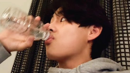 taetaethinker's tweet photo. taehyung drinking in pout https://t.co/MhG8VfwMHn