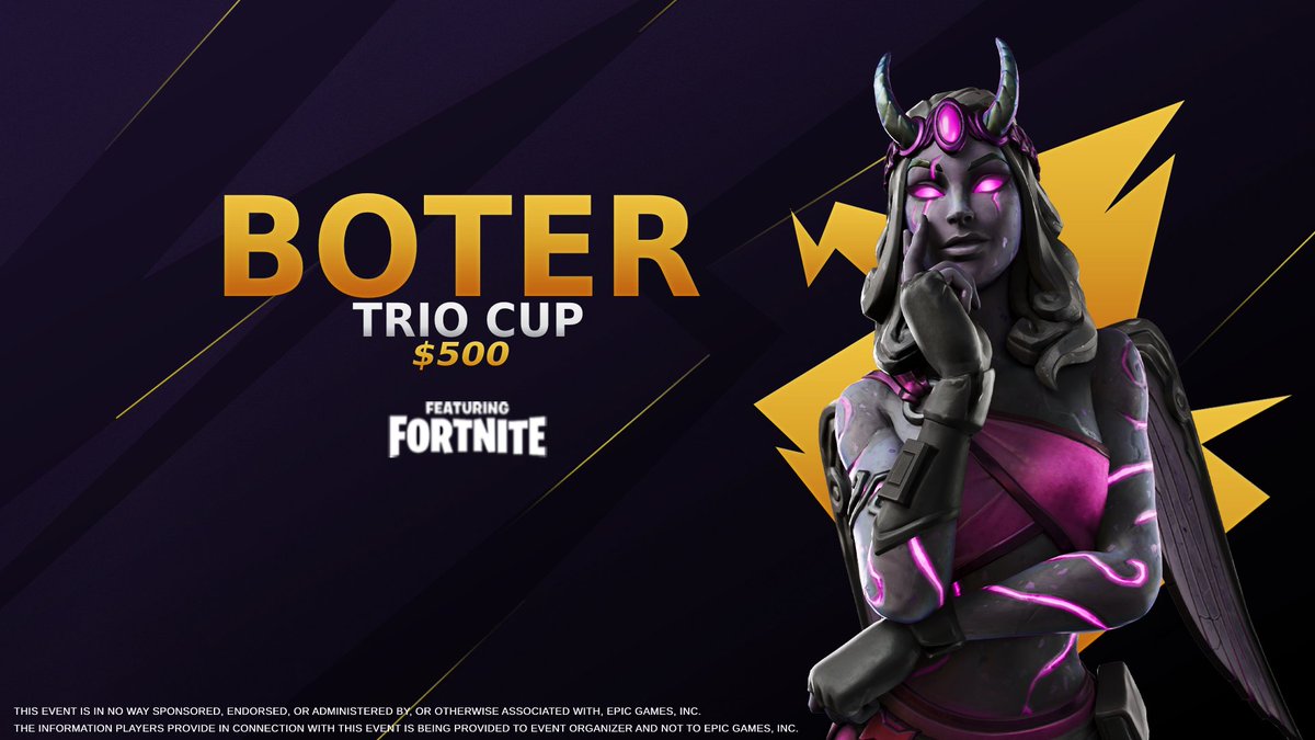 Not_boter's tweet photo. 🏆BOTER Trios Cup 
500 $ 💸
Opens 16th May 
Finals : 17th May 
WLS Link :https://t.co/1hlYxzh9sI
Write down your WLS name ✍🏼 https://t.co/0oUIguaIdr