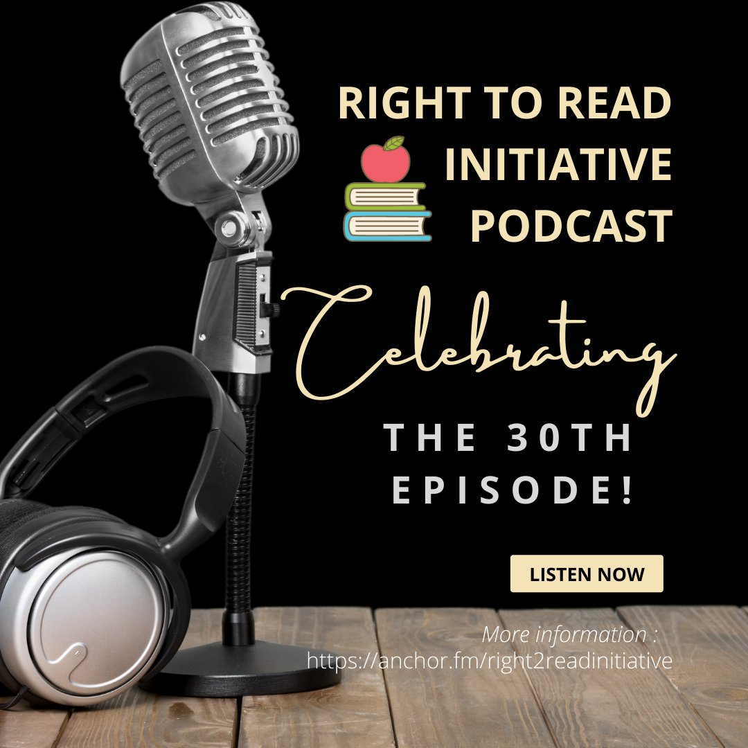 R2RInitiative's tweet photo. I'll be going live with @tremendous_fun in just under an hour to record the @R2RInitiative 30th podcast Episode!
podcast: https://t.co/IB0tim4Ngb
Register here: https://t.co/DruyUWLLBr
#podcast #right2readinitiative #30thepisode #webinar #righttoread https://t.co/pQzWVsHVcn