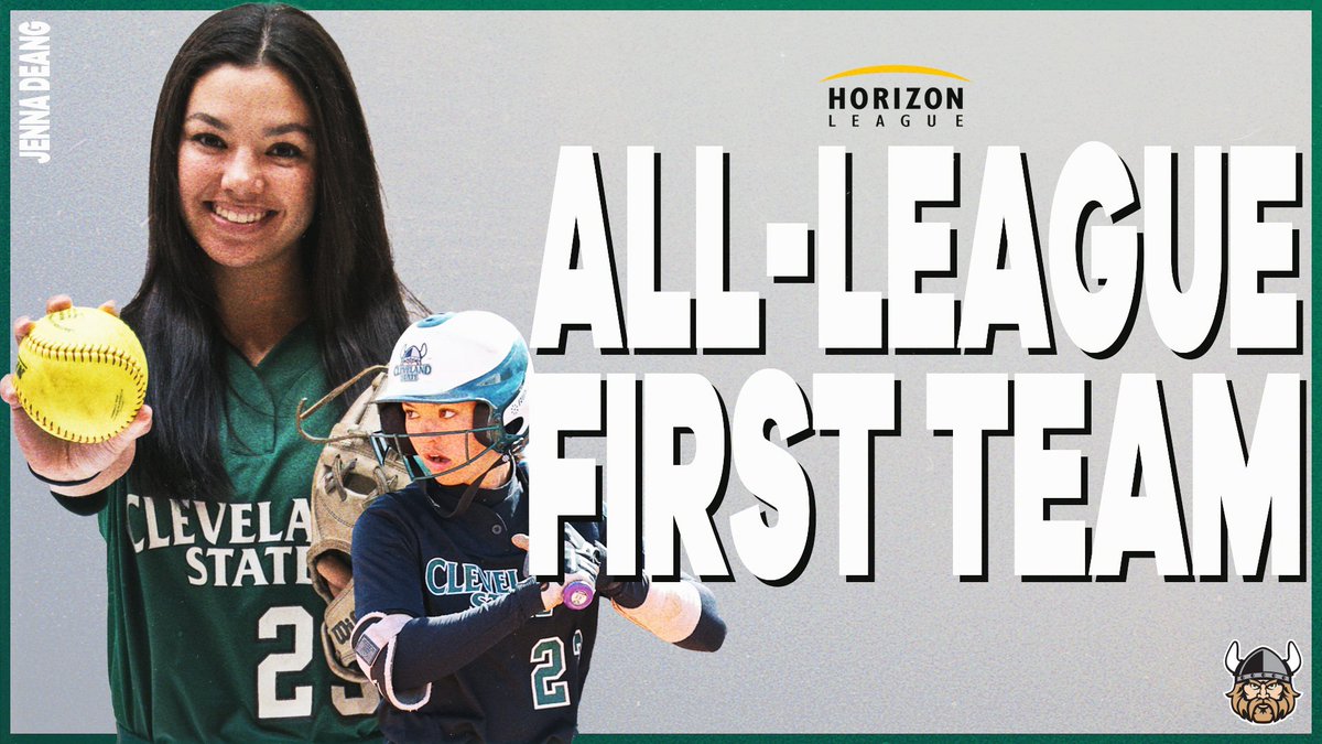 𝗔𝗟𝗟-𝗟𝗘𝗔𝗚𝗨𝗘 𝗙𝗜𝗥𝗦𝗧 𝗧𝗘𝗔𝗠: 𝗝𝗘𝗡𝗡𝗔 𝗗𝗘𝗔𝗡𝗚

The sophomore from Mokena, Ill. hit .322 to go w/ 40 hits, 20 runs scored, 16 RBI + 8 SBs

She is tied for 10th in the Horizon in SBs, 11th in batting average and hits and 15th in Rs 🔥

<a href="/CSU_Athletics/">Cleveland State Athletics</a> | #GoVikes