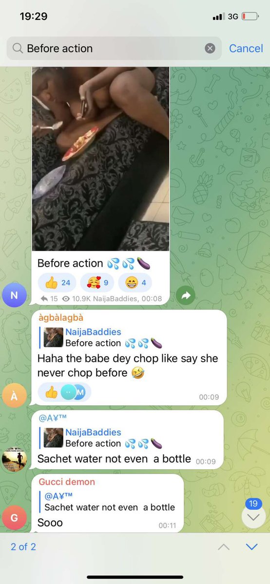FacesLeakers's tweet photo. Those of you saying it is good because these girls are doing private snaps and all.
 what about the ones they made videos of them without them even knowing?fgs stop supporting rubbish ! 
This babe went to smash and you took a video of her eating and y’all are posting and smiling. https://t.co/ubguvZ5wWh