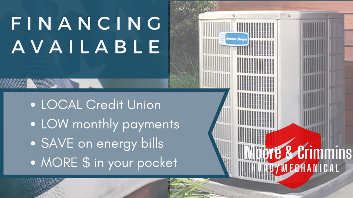 We have partnered with a local credit union to help get you a new air conditioner asap!