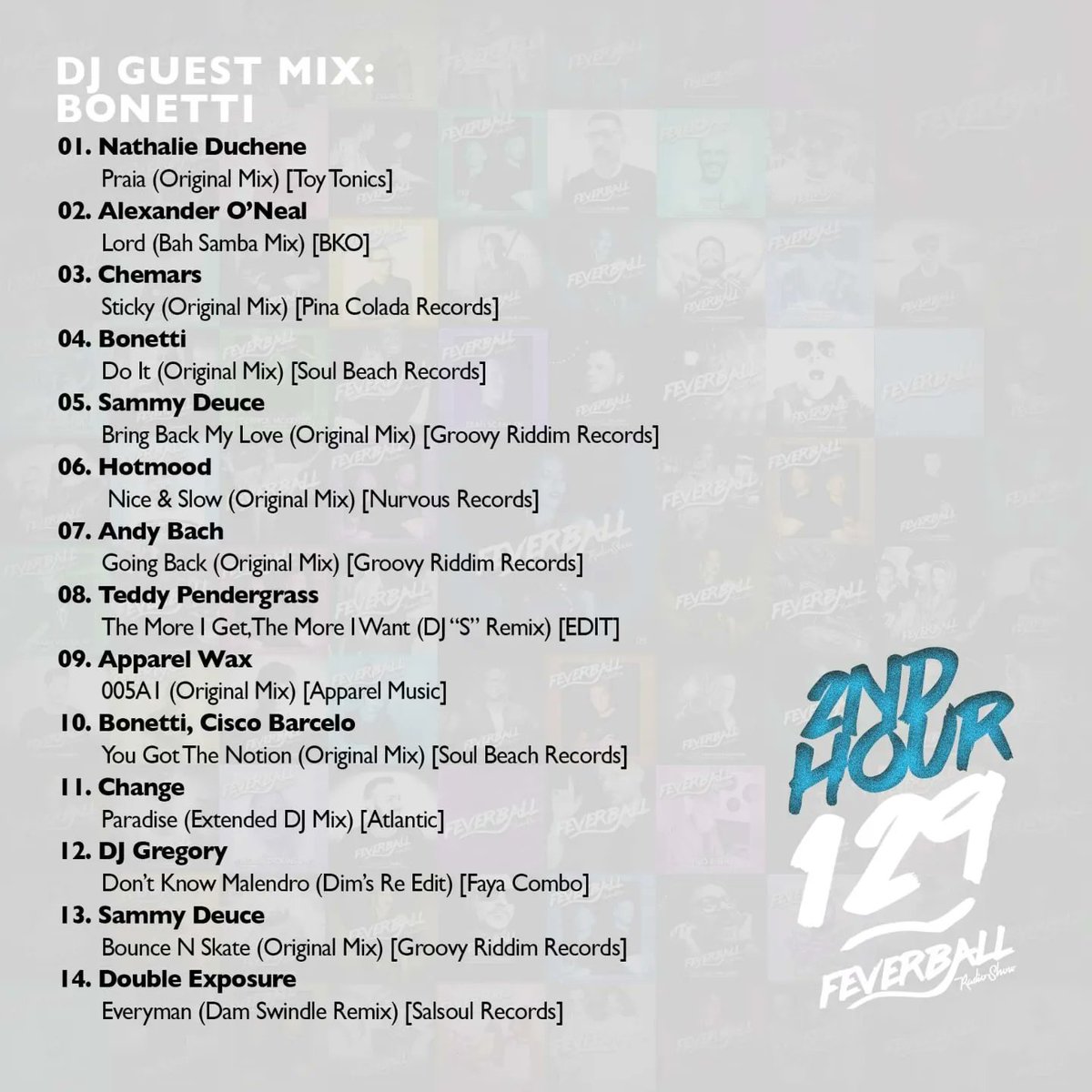 __Bonetti's tweet photo. 🎛️New guest mix for #feverball hosted by @ladiesonmars & @GusFastuca available on @mixcloud.
▶️My mix starts in the second hour: https://t.co/HBspxHVyN8 https://t.co/j0RuZB7ffq