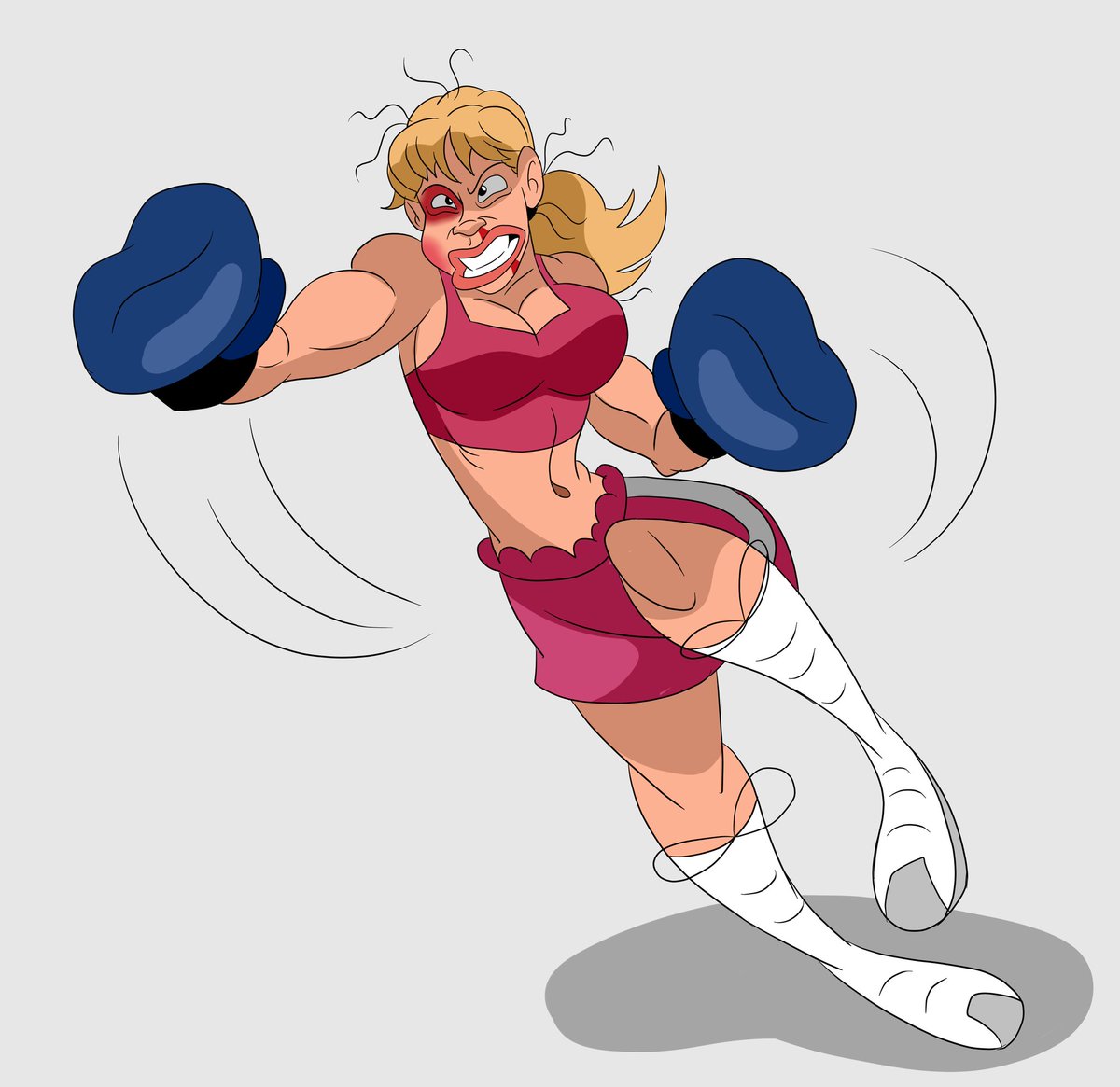 Commission for <a href="/Alexander_Draws/">Alexander_Draws - Commissions Closed✏️</a> of Boxing Luanne. #Commission #KingOfTheHill