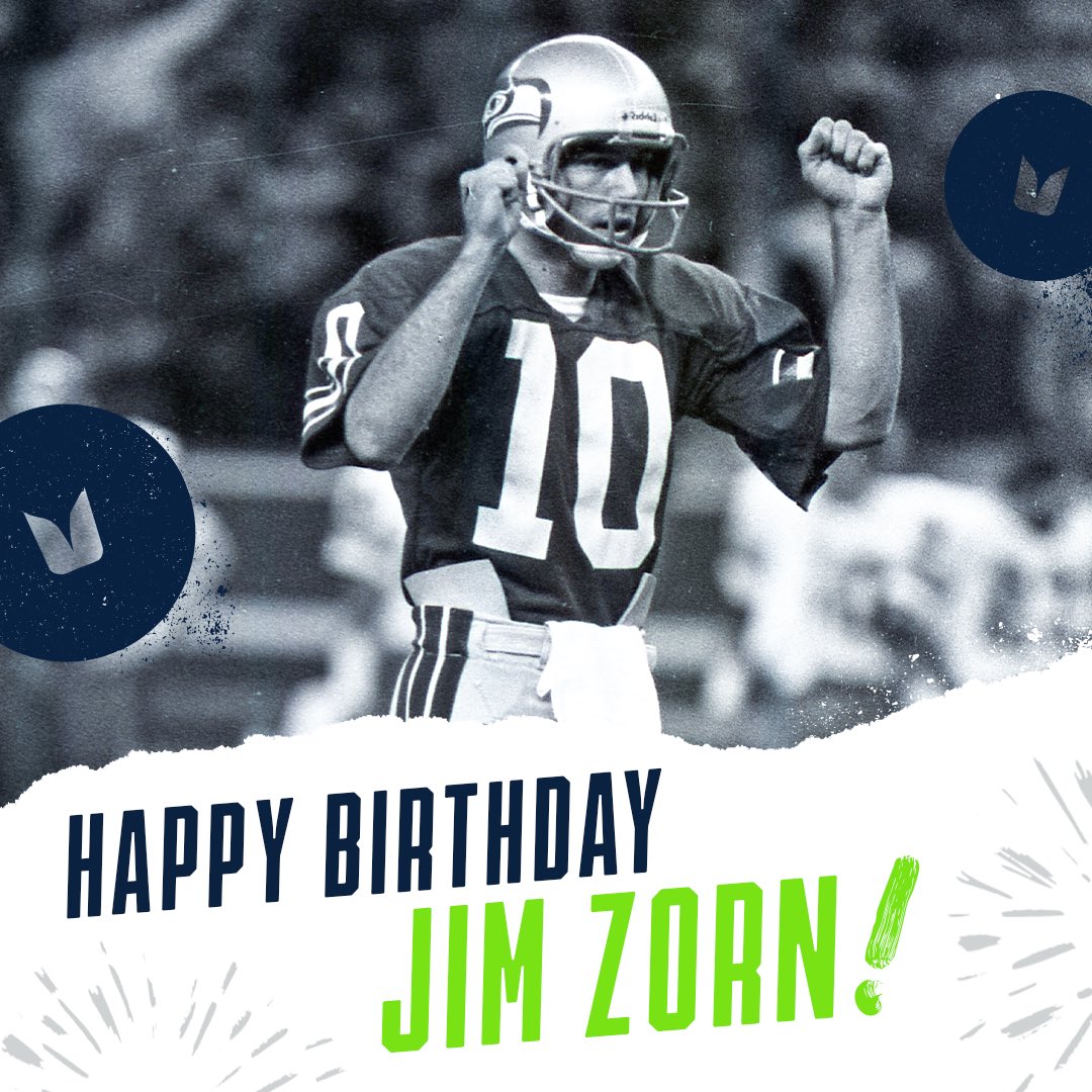 One of the greatest to wish Seahawks Ring of Honor member Jim Zorn a Happy Birthday! 