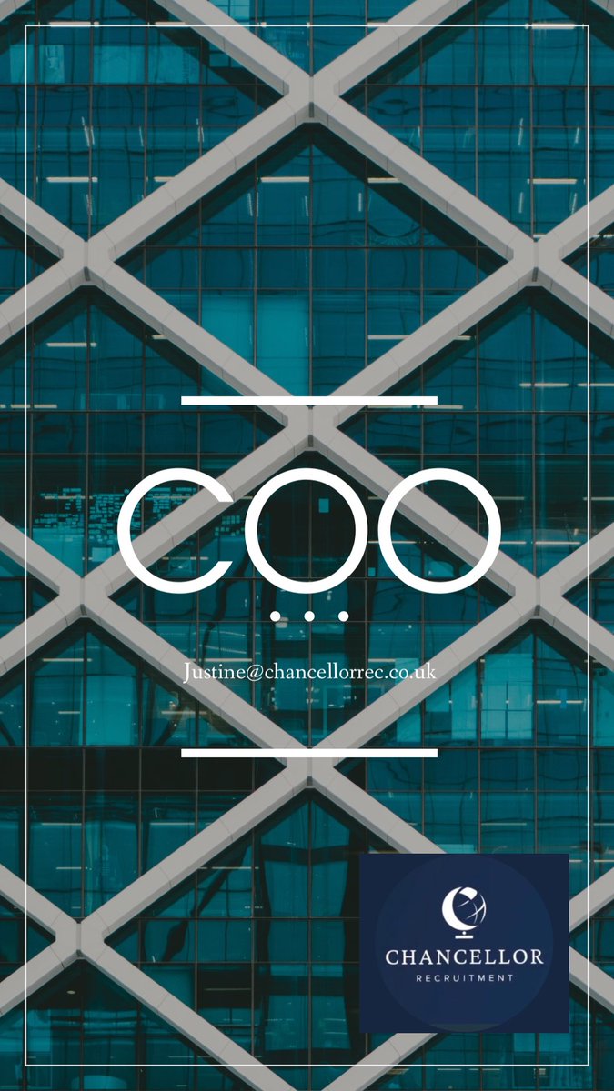 Chancellor Recruitment are hiring.   This is a great new role for a #fintech client in the City ✨💫.  Contact justine@chancellorrec.co.uk. #fintech #coo