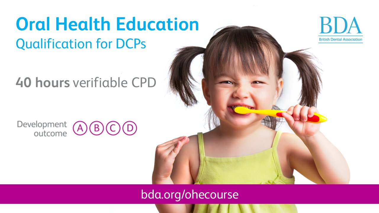 BDA on Twitter "Achieve the BDA Education Certificate in Oral Health