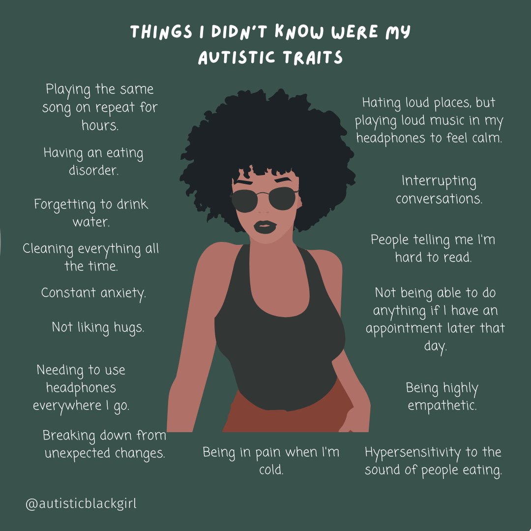 Being diagnosed with autism was eye-opening in discovering some of the underlying causes for why I am the way I am. However, there were some traits I didn't know were my autistic traits. These may be different for all of us, but here are some of mine.

#ActuallyAutistic