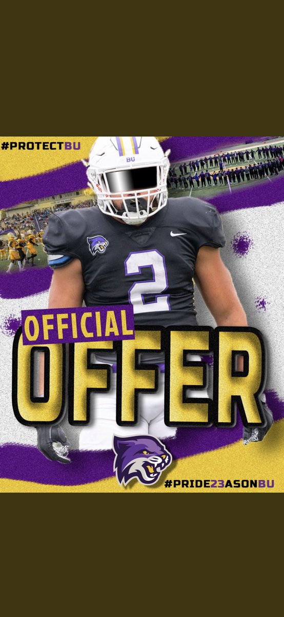 DaydayW_2's tweet photo. First official offer 💛💜#AGTG @CoachKLBs @_CoachBrewer https://t.co/2XXnzgcPPx