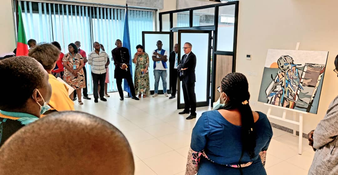 PCoustere's tweet photo. Avec mes collègues, je me réjoui de prendre officiellement en ce jour à Yaoundé, ma responsabilité de nouveau Directeur et Représentant du Bureau régional et multisectoriel de l’UNESCO pour l’Afrique centrale. @UNESCO_fr @GPE @diplocam_minrex @mznaab  @CelcomMinedub @ComnatCMR https://t.co/hBj04MmHfP