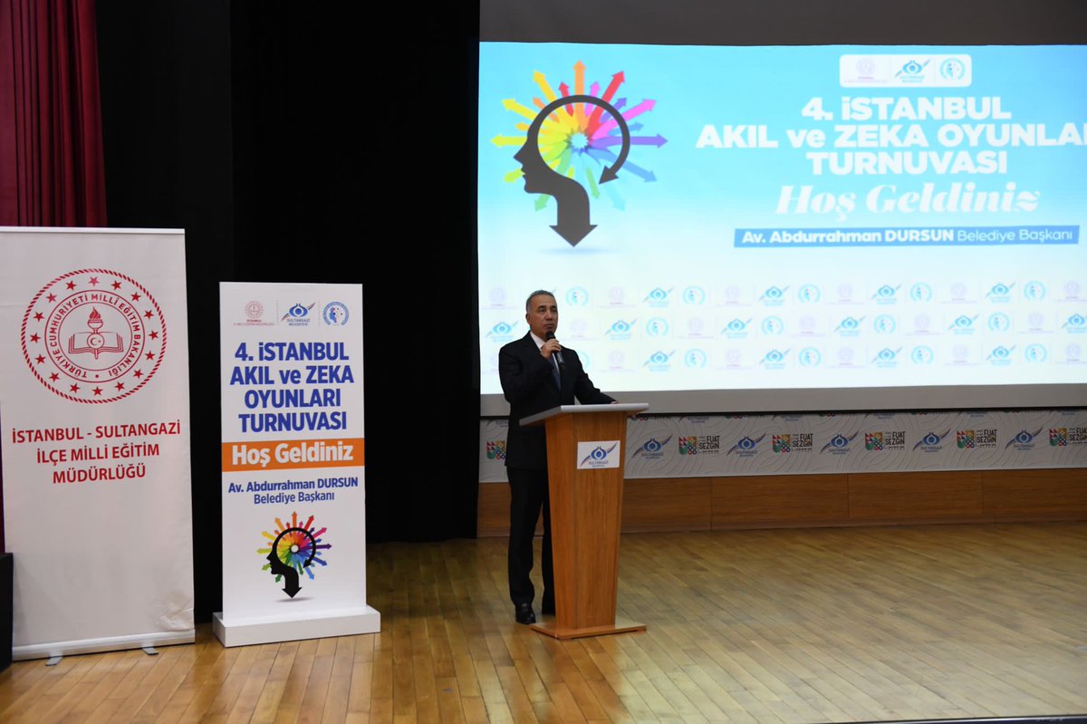 Ev sahipliğini yaptığımız 4.İstanbul Akıl ve Zeka Oyunları Turnuvasına İl Milli Eğitim Müdürümüz Sn Levent YAZICI, Kaymakamımız Sn Uğur KALKAR, Belediye Başkanımız Sn Av.Abdurrahman DURSUN,Akıl ve Zeka Oyunları Federasyonu Başkanı Şaban KURT ve Müdürümüz Necati TEKBAŞ katıldı.