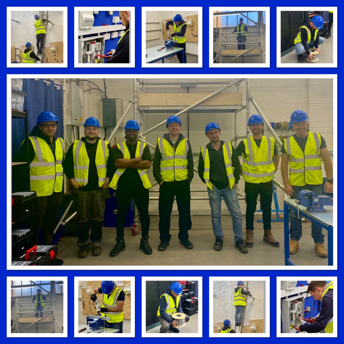 SkillsTotal's tweet photo. Another 13 of our students have now completed their Health &amp; Safety assessment.
With our flexible courses, you can retrain at your own pace without compromising on the quality of training. 

https://t.co/frhK5JUBoF 
#flexibiletraining  #hybridlearning #electricalcourses https://t.co/EeckBBN9yT