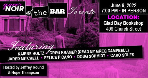 NoirBarToronto's tweet photo. @NoirBarToronto returns for Pride with a special queer edition on June 8, 2022 at Glad Day Bookshop. Join us! https://t.co/Pg0myplzlf