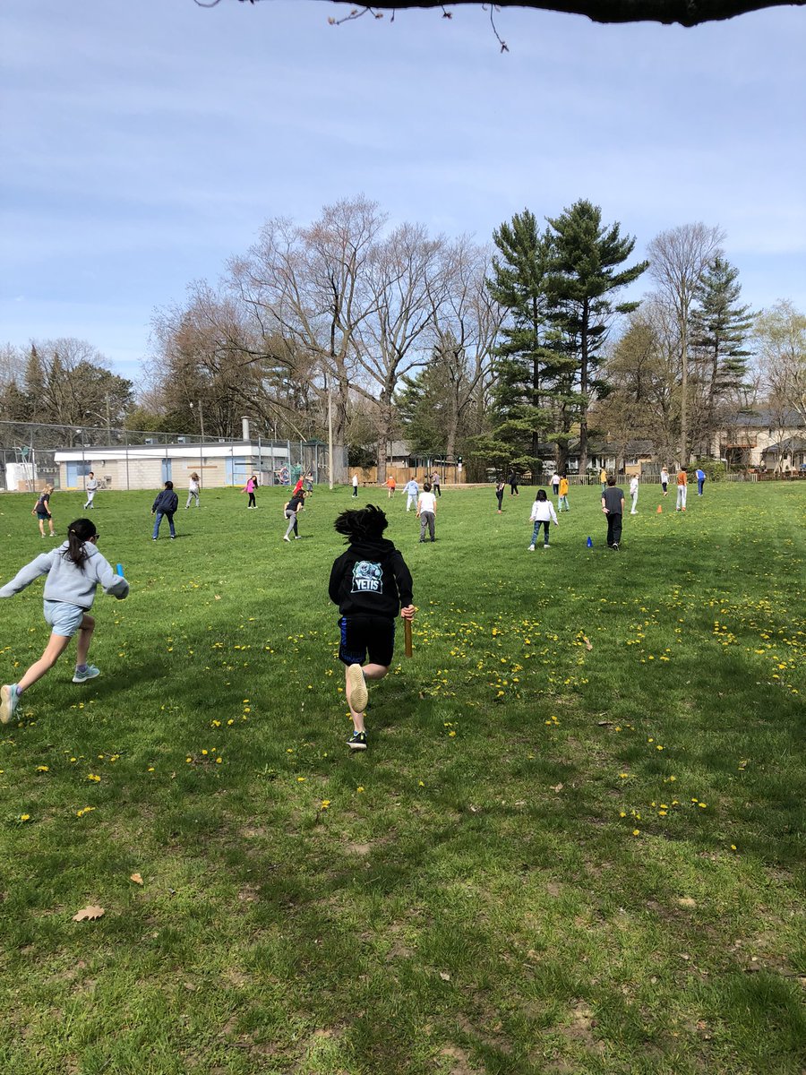 Junior Relay practice <a href="/EJJamesPS/">EJ James PS</a> . Our teams asked for batons so they could continue to practice during their recess 👟❤️