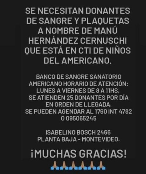 Fernand95574197's tweet photo. Porfavor se necesita urgente donantes de sangre y plaquetas !!! https://t.co/zdrDl87vuU