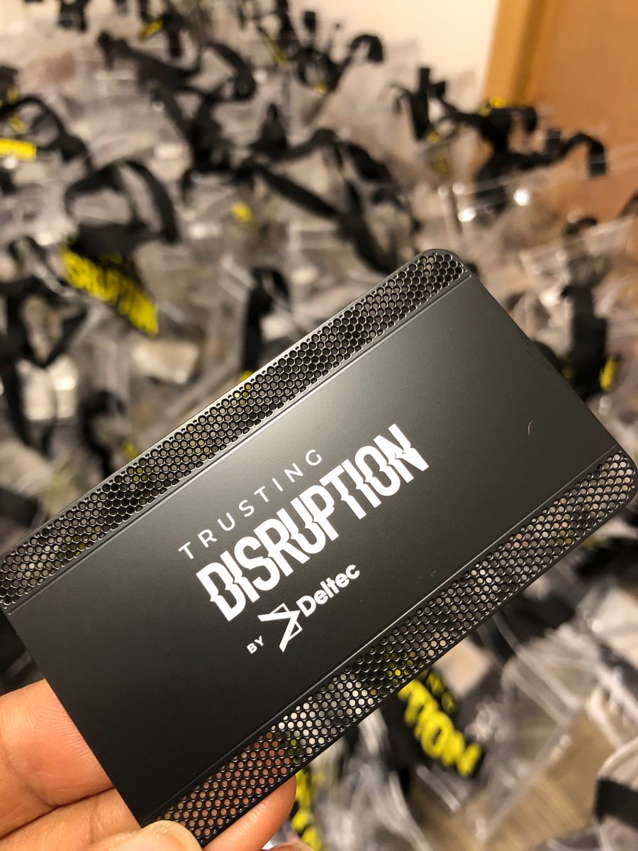TrustDisruption's tweet photo. These cool looking metal cards with QR code’s on the rear side were a huge hit at the #TrustingDisruption22 giveaway tables! The NFT’s to be won were #Encryptas, #MysticalMuses, and the Grand Prize: #Jambb
Did you grab a card at #CryptoBahamas? #CryptoBahamas https://t.co/fIlYWdsMXh