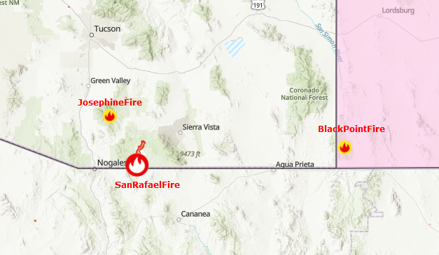 CCFirenIncident's tweet photo. #AzFire
#SanRafaelFire: https://t.co/CFiKv8XhF2
#BlackPointFire(#NMFire): https://t.co/68P4gSf8zp
#JosephineFire: https://t.co/Nn1c8tlzY3
https://t.co/X9o7nyvmBQ https://t.co/vxh3UnNAvq