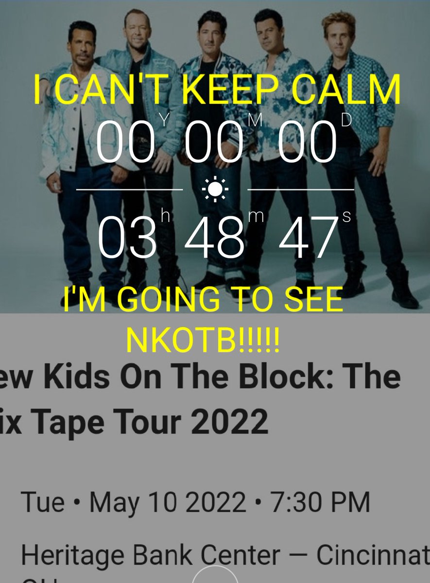 JKsGirl4ever's tweet photo. It's getting real, a few more hours until it starts!!!! #LFG #MixtapeTour2022 #readyforconfetti #areyouin #thefaceofablockhead @NKOTB
@DonnieWahlberg @JonathanRKnight @dannywood @joeymcintyre #JordanKnight @theandialbin https://t.co/ztlq9pqWHp
