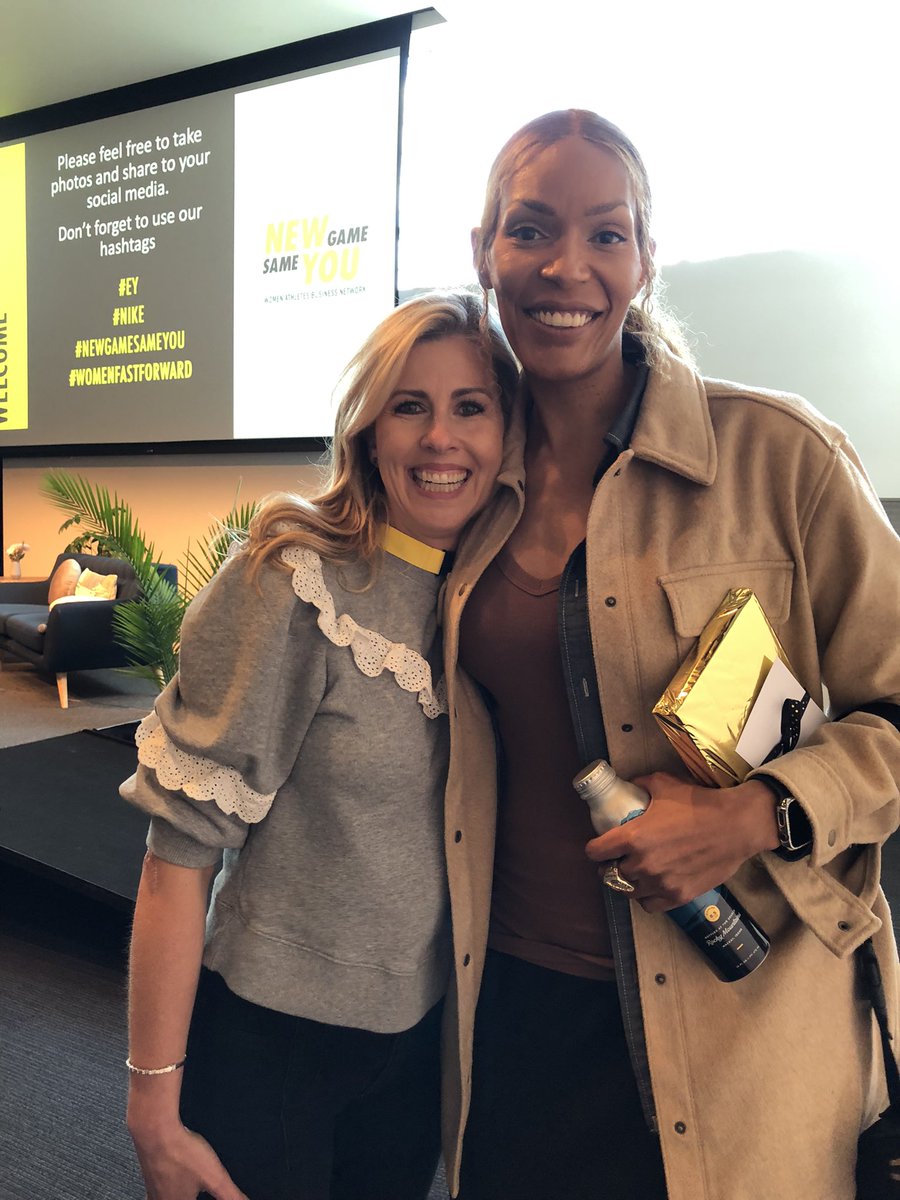WyOhioGal's tweet photo. Faith it until you make it! Powerful words from Olympia Scott at #newgamesameyou #NIKE #womenfastforward @Stasia_EY https://t.co/RjkjO4X4HL
