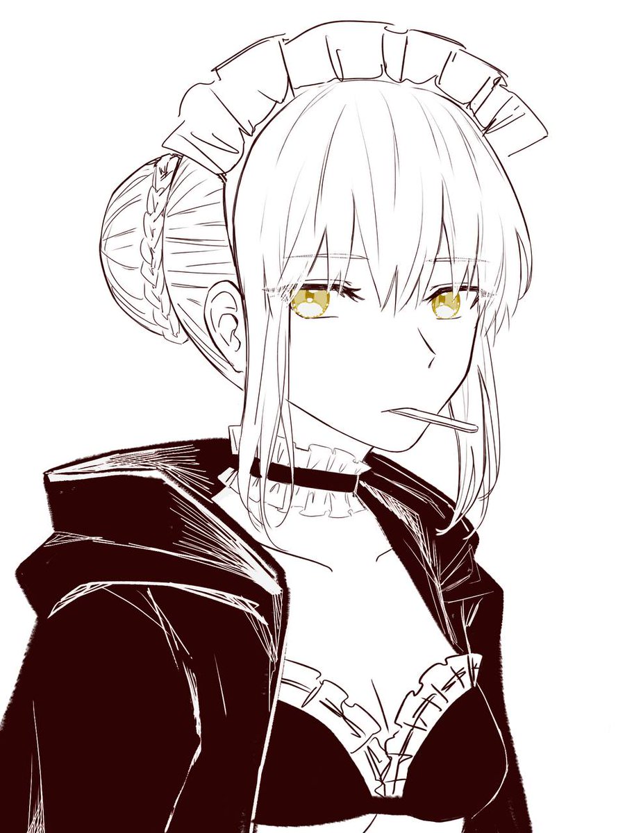 it's maid day so I have an excuse to draw the best servant in fgo #メイドの日