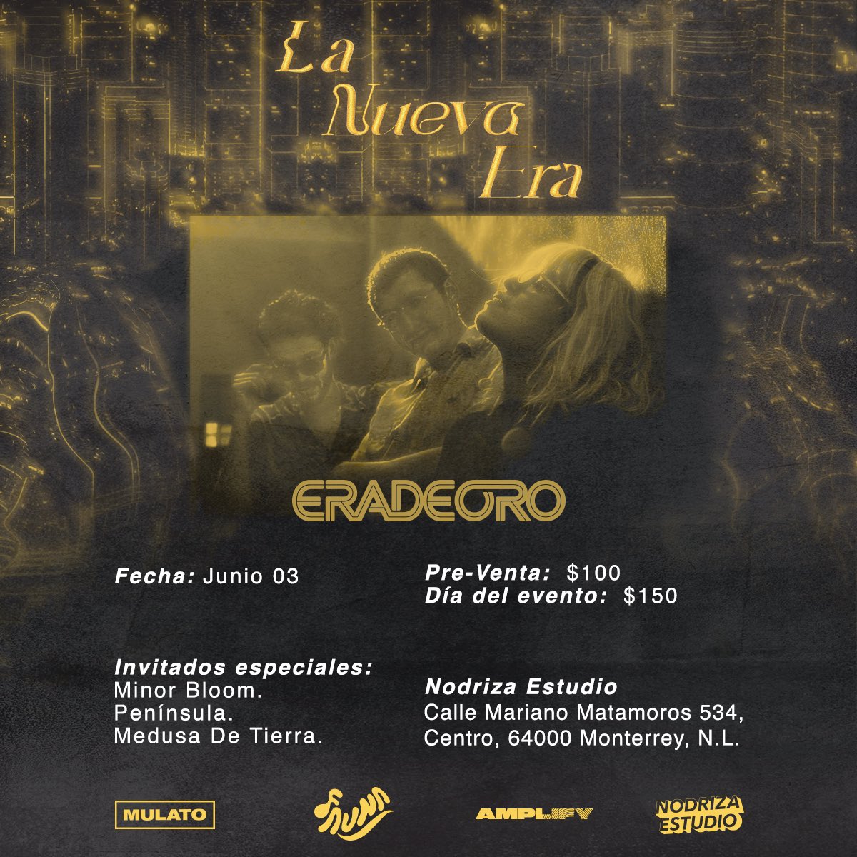 faunahits's tweet photo. ¡Se viene #LaNuevaEra 👑 y con ella un show muy especial! La cita es el 3 de junio en Nodriza Estudio a las 8PM 🫶🏻 

Invitados especiales: Medusa de tierra, Minor Bloom y Peninsula 💛

Boletos ya disponibles: https://t.co/Pb2SRbv1M0 https://t.co/1Z8AAuXkkl
