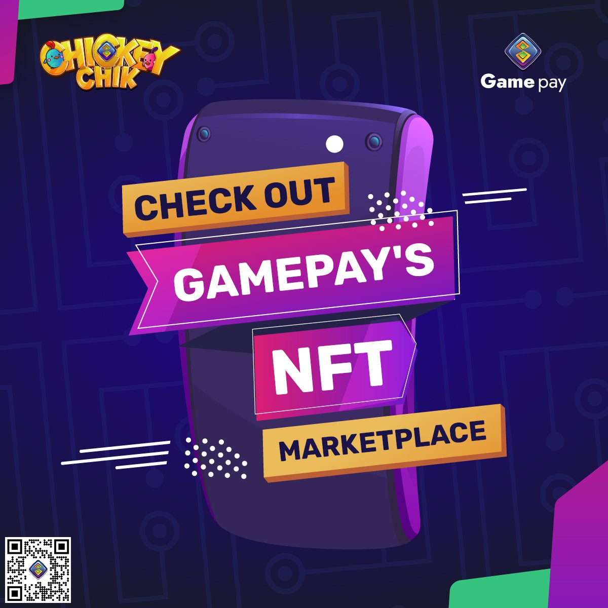 All #P2E players take note:
You may now sign up for Gamepay's #NFT Marketplace!

Visit - gamepay.sg and explore this fully customizable NFT #marketplace. 

Follow @OfficialChickey  - linktr.ee/chickeychikoff…

#NFTs #nftart #nftcommunity #nftsale #nftmarketplace
