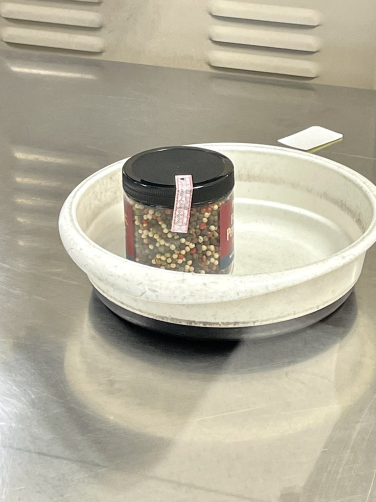 Jenni__Stephens's tweet photo. These are my lovely @PenzeysSpices peppercorns that greatly confused the @TSA agents at MEM. Never seen anything like it they said! They chem tested them and then opened by brand new jar and took a tsp of them out for further chem testing. Crazy! https://t.co/Lr3UT3TQ3X