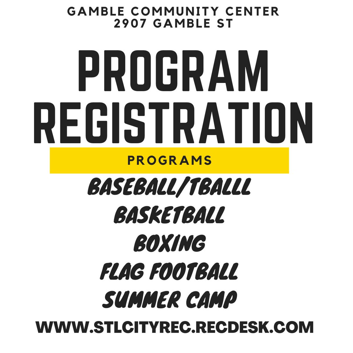 AYEDON314's tweet photo. REGISTER TODAY! SUMMER BREAK AROUND THE CORNER AND THESE PROGRAMS FREE!!! #STL #saintlouis #stlouis #stlcityfc #stlouiscityfc https://t.co/jbZjB8BLbe