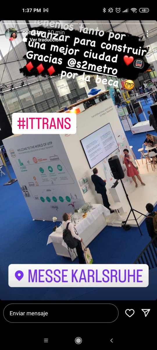 Nuestra socia Consuelo Zuñiga, siendo parte de las actividades integradas en el programa de becas internacionales 👏🏻