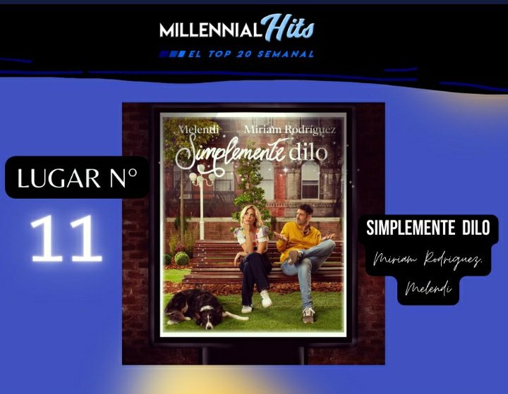 MiriamRPy's tweet photo. Ya pueden ingresar a @FmMillennial y dejar sus votos de manera ilimitada para que #SimplementeDilo de @MelendiOficial y @miriamrmusic_ suba posiciones en Top20
🗳️ https://t.co/OmNsfx5Tbv https://t.co/uc5qhStKCM