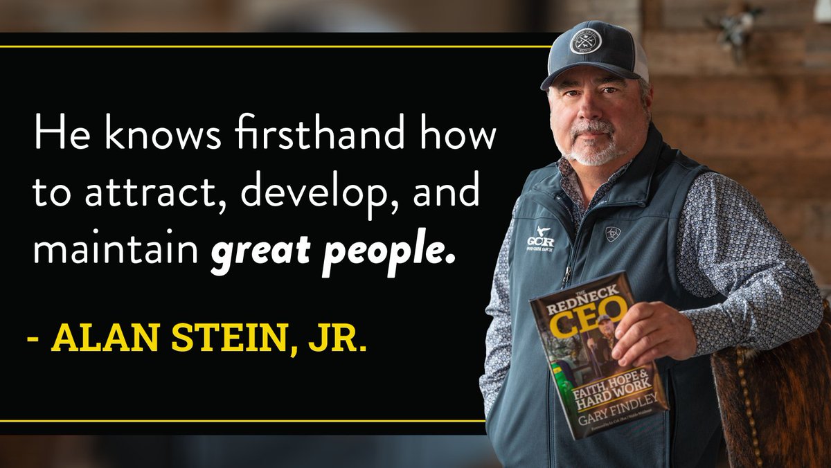 TheRedneckCEO's tweet photo. Thank you to @AlanSteinJr, author of "Raise Your Game: High Performance Secrets of the Best of the Best", and more recently, "Sustain Your Game", for your endorsement of #TheRedneckCEO! Get your copy now: https://t.co/XhxFae7asX. https://t.co/eflFq50vVG