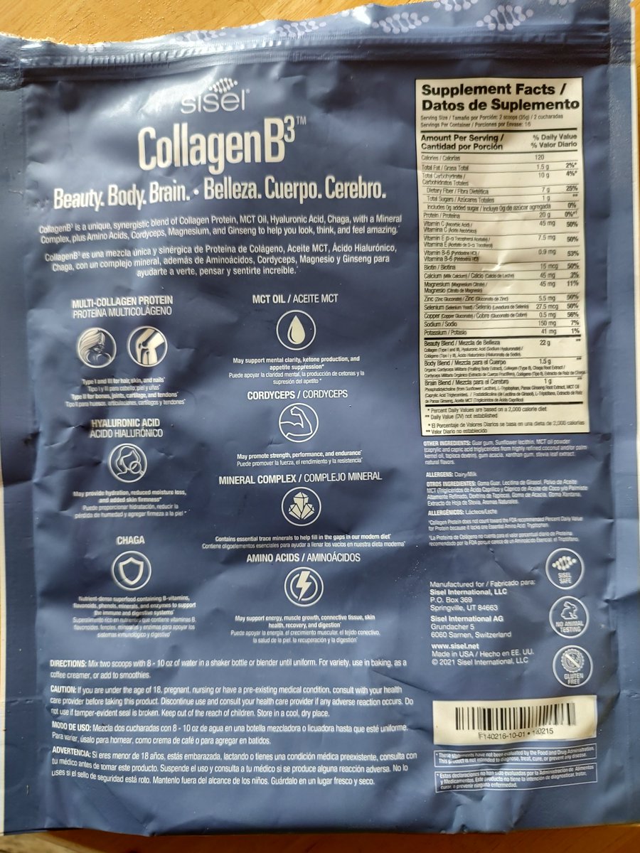 KevinFr14260515's tweet photo. Using Sisel CollagenB3 as a #Creamer in your #Coffee is a great idea! It's not just #Collagen tho. #Sisel #CollagenB3 also contains #MCTOil, #Cordyceps, #HyaluronicAcid, a #MineralComplex, #Chaga and #AminoAcids.
#newsisel #sizzlenow https://t.co/8sFcn7fXNn