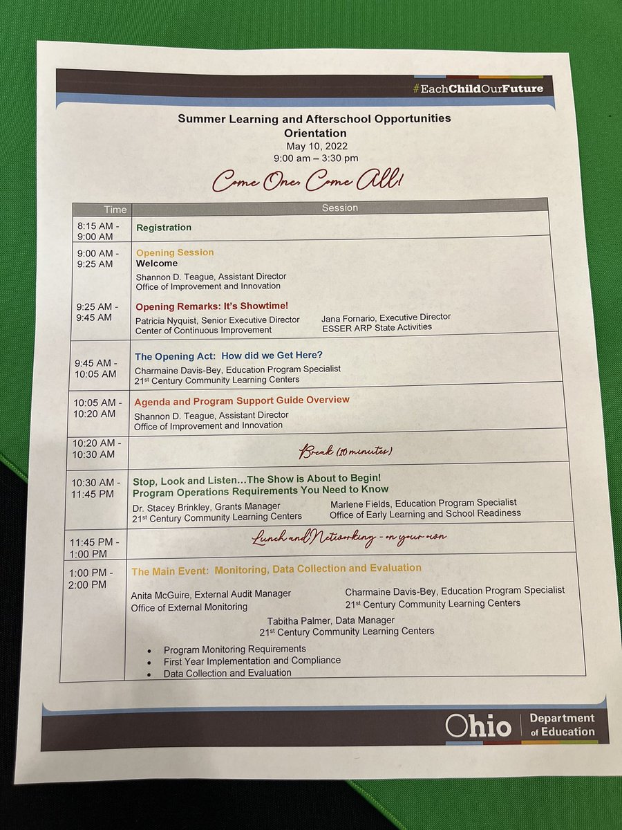 Shann_Teague's tweet photo. More pics from the Summer Learning and Afterschool Opportunities Kickoff and Orientation. Carnival Theme: Come One, Come All!  @OHEducation  @OhioAfterschool @Shann_Teague @DRDeweyOHgal @PatriciaNyquist https://t.co/0u9FEoB3DY