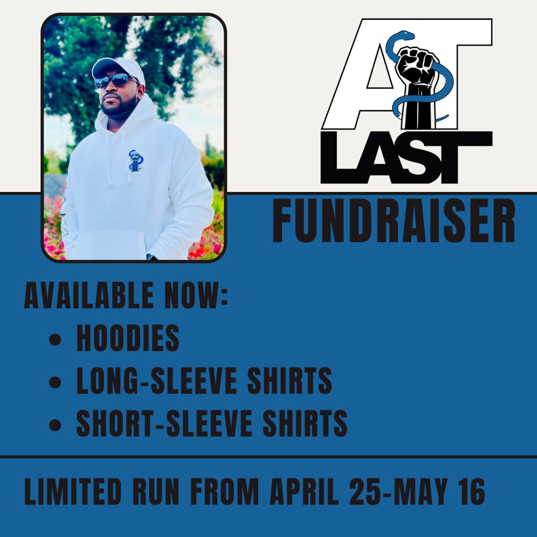 ATLastPod's tweet photo. 🚨 Just a few days left in our fundraiser! 🚨

All of the proceeds will go towards our mission of improving health equity in underserved communities and increasing diversity in Sports Medicine. Any help or RTs would be appreciated!

Purchase here: https://t.co/SjSKvdCeQc https://t.co/M6OHEjKsch