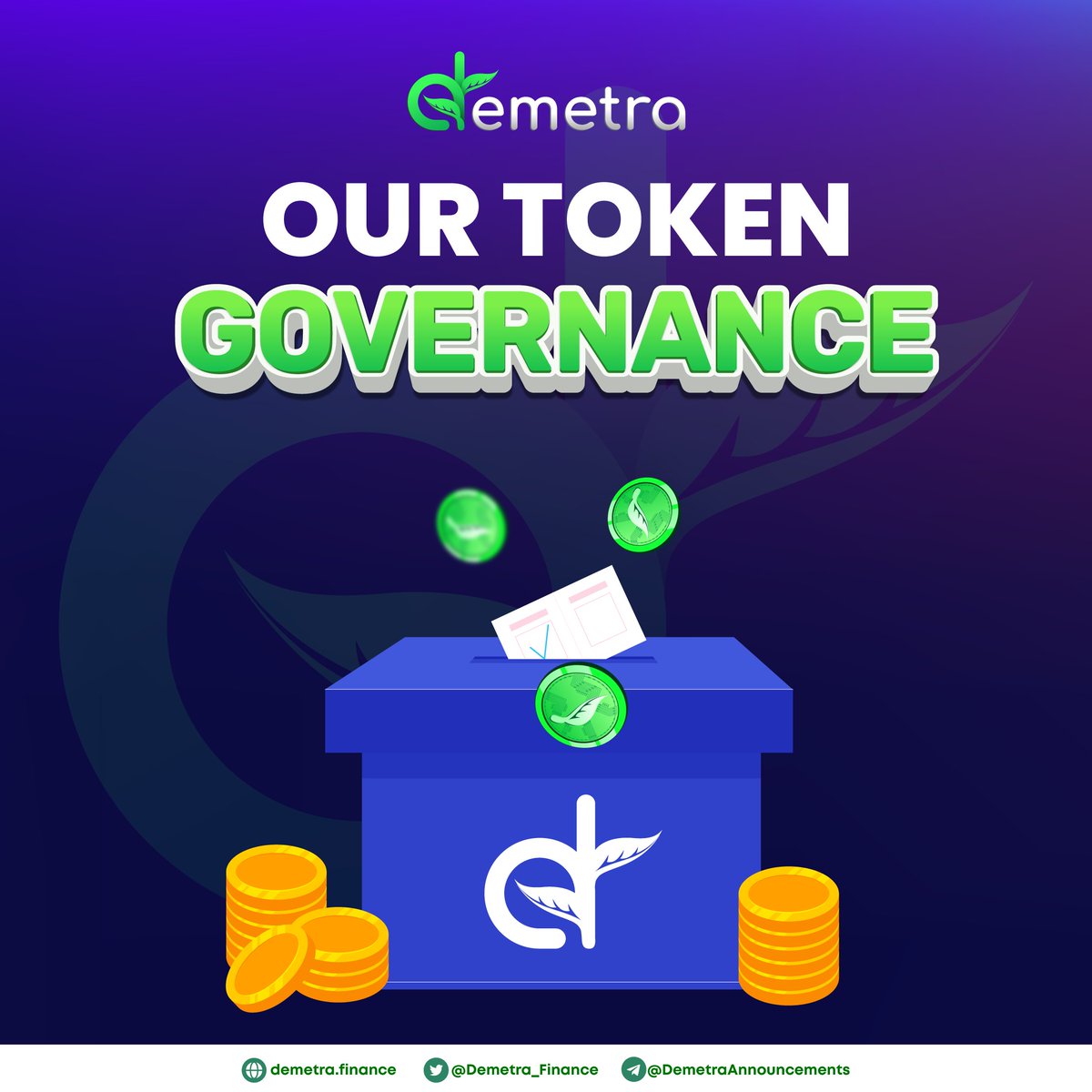 Demetra_Finance's tweet photo. Did You Know? 🤔

In Demetra' Governance, each DMT token holder 🍃 have voting power equals to the DMT token balance at the time? ⌚️

Don't believe me? 

Check it out NOW &amp; learn more how it works 👉 https://t.co/cY6gh34F0t

#DMT #Crypto #BNBCHAIN https://t.co/lMDAwVhjV1