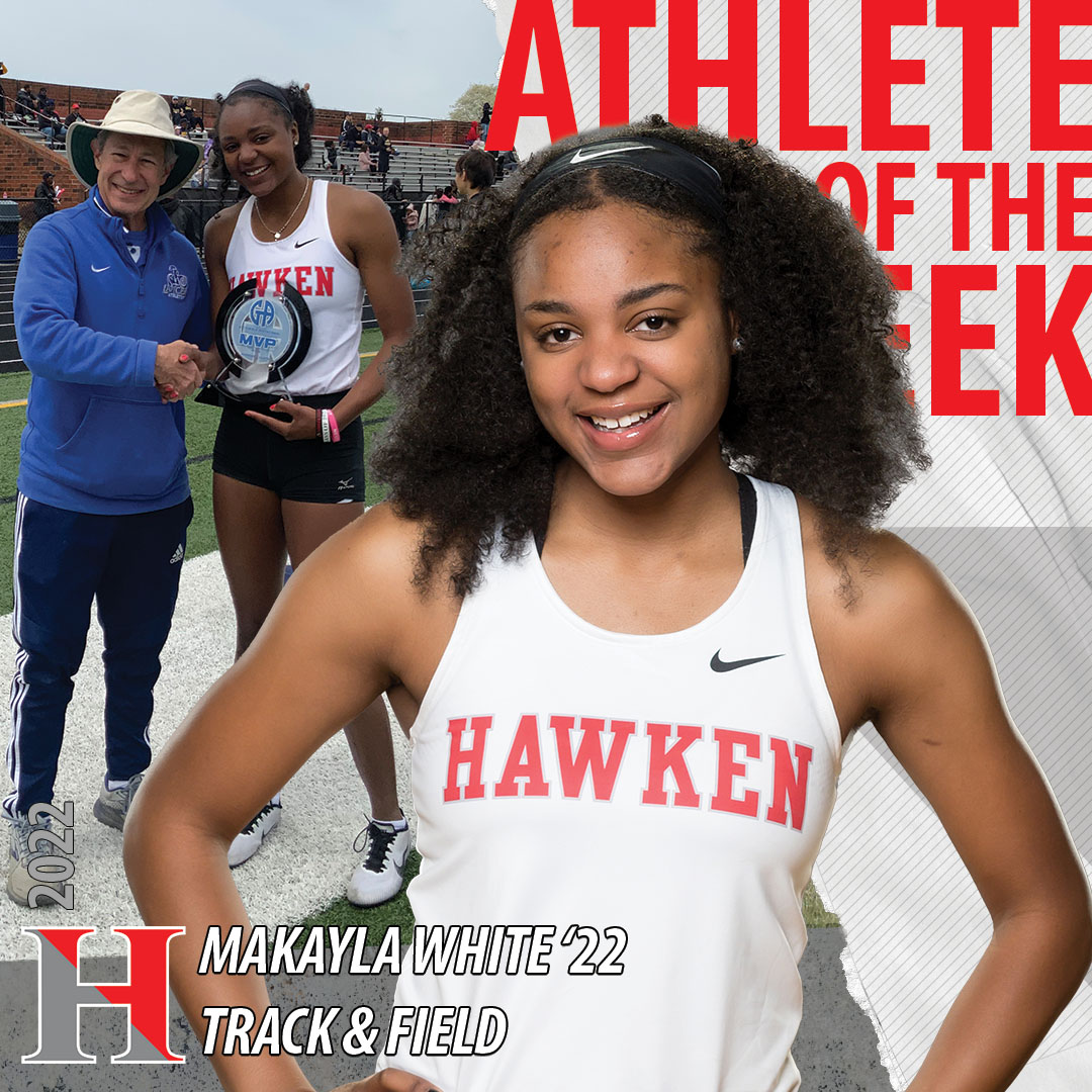 Congrats to Makayla White '22 for being Hawken Athletics Athlete of the Week! <a href="/HawkenSchool/">Hawken School</a> <a href="/Hawkenxctf/">Hawken XC&TF</a> 

Read more about Makayla: ow.ly/rXO150J4f9Y