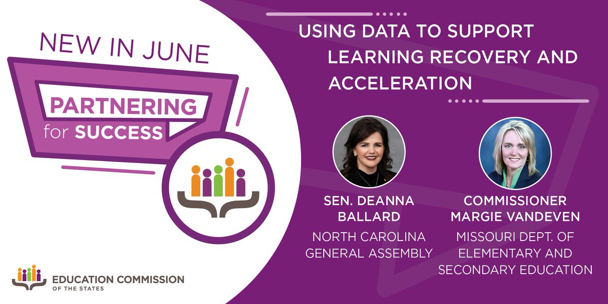 Our #PFS2022 webinar series continues June 8th @ 1 p.m. MT/3 p.m. ET Hear from NC Sen. Deanna Ballard and @MoCommissioner on using data to support learning recovery and acceleration. Register NOW: ow.ly/9zbG50J4eHu