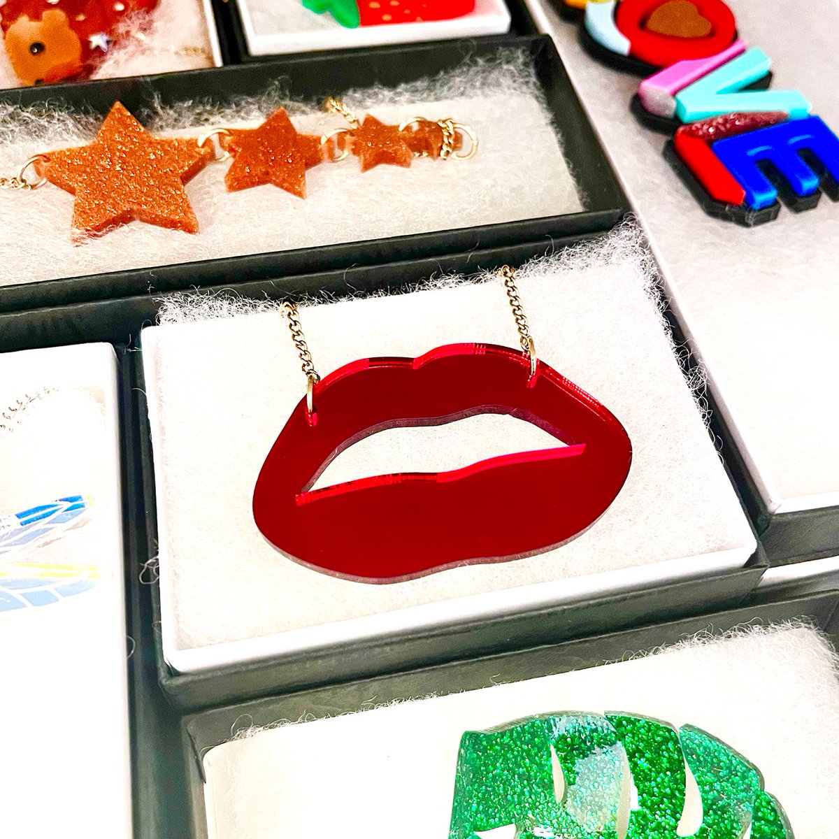 tattydevine's tweet photo. Pop by @7dialslondon to get your Lipstick Kiss in time for @eveappeal's #GetLippyDay raising awareness of gynae cancers on Friday ❤️ We’ll be donating £5 from each Lipstick Kiss Necklace sold throughout May to The Eve Appeal 💋 https://t.co/vGqibuchOB https://t.co/ffzgIii5XF