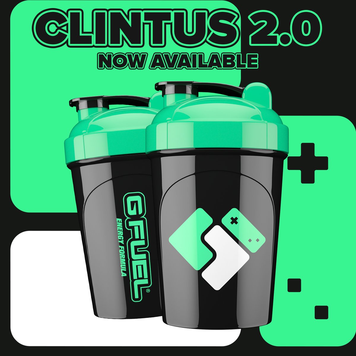 GFuelEnergy's tweet photo. 💚 𝗟𝗜𝗞𝗘 + 𝗥𝗧 to win a BRAND-NEW #GFUEL x @Clintus 2.0 Starter Kit!!! Picking 2 winners tomorrow to celebrate the launch of these babies!

🛒 𝗚𝗘𝗧 𝗬𝗢𝗨𝗥𝗦: https://t.co/pM5yOW5Zzy https://t.co/O2T66tq5uG