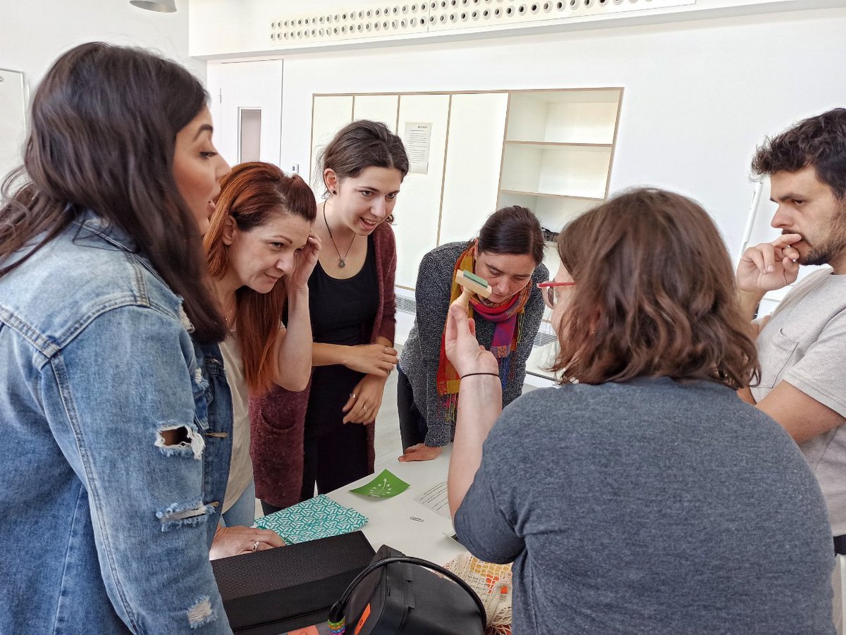 fundesplai's tweet photo. These days we have received the visit of the organizations @umanotera from Slovenia and #FiftyFifty from Greece, with which we participate in the European project @EUKI_Climate #ClimateActionToTheTable ☀️ https://t.co/9DXXWxPaZd