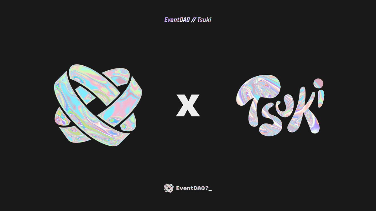 We are happy to announce our Partnership with <a href="/Event_DAO/">EventDAO | Cypherpunk Hackathon</a> 

5 WL from the <a href="/Event_DAO/">EventDAO | Cypherpunk Hackathon</a> Team!

- RT + Like
- Follow <a href="/TsukiNFT/">Tsuki 月</a> + <a href="/Event_DAO/">EventDAO | Cypherpunk Hackathon</a> 
- Tag 3 Friends

#TsukiNFT