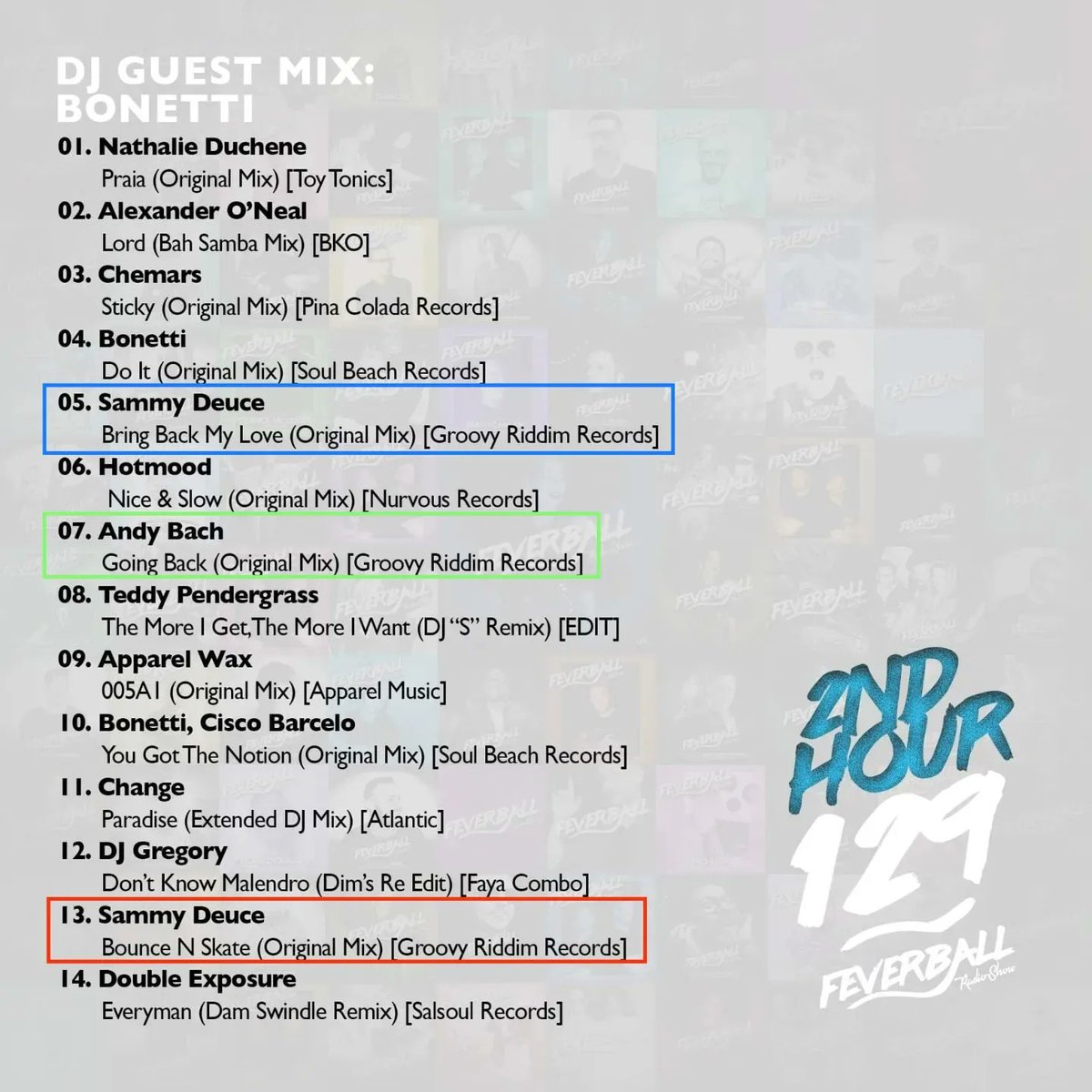 groovy_riddim's tweet photo. 🎛️New guest mix of @__Bonetti for #feverball available on @mixcloud.
▶️His mix starts from the second hour and incl. tracks by #sammydeuce and #andybach: https://t.co/18Pxkf1ysl https://t.co/Du3jif8VvD