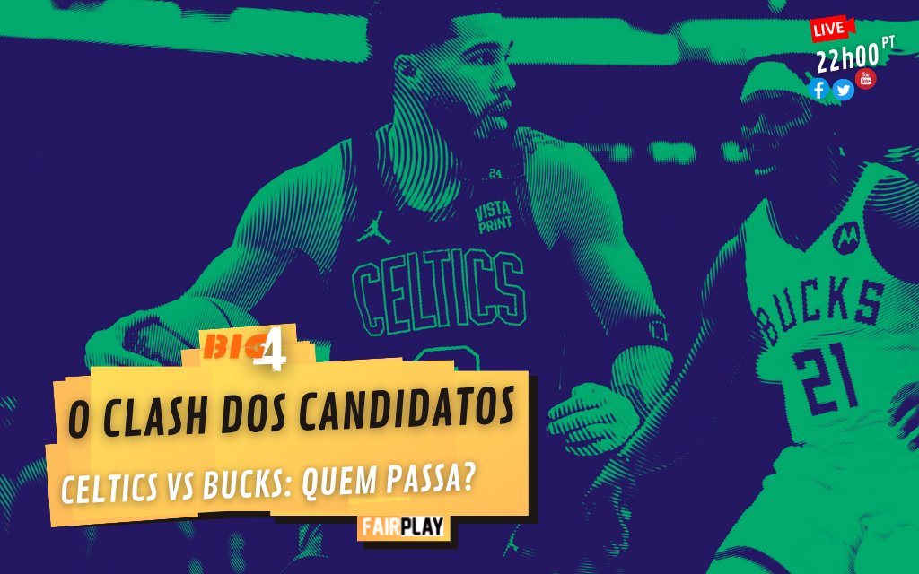 FairPlaypt's tweet photo. Pelas 22h00 vamos ter o regresso do Big4, uma conversa sobre os playoffs da NBA onde @JoseAndrade5818 vai receber o "nosso" @CanossaNuno do @3PontosPT  e ainda um dos rostos do @tripladas (descubram qual na live)

Por isso,pelas 22h00 contamos com todos 👇
https://t.co/kK0nrsUkTE https://t.co/G0JJlrfQb1