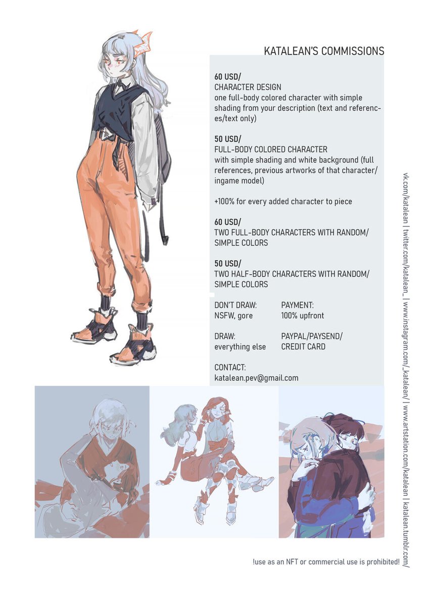gonna open some slots for waiting list this Friday (13th) at 7PM GMT
still working on current ones but that's why I'm wanna have a list ready
one slot can mean several artworks, slot is per person