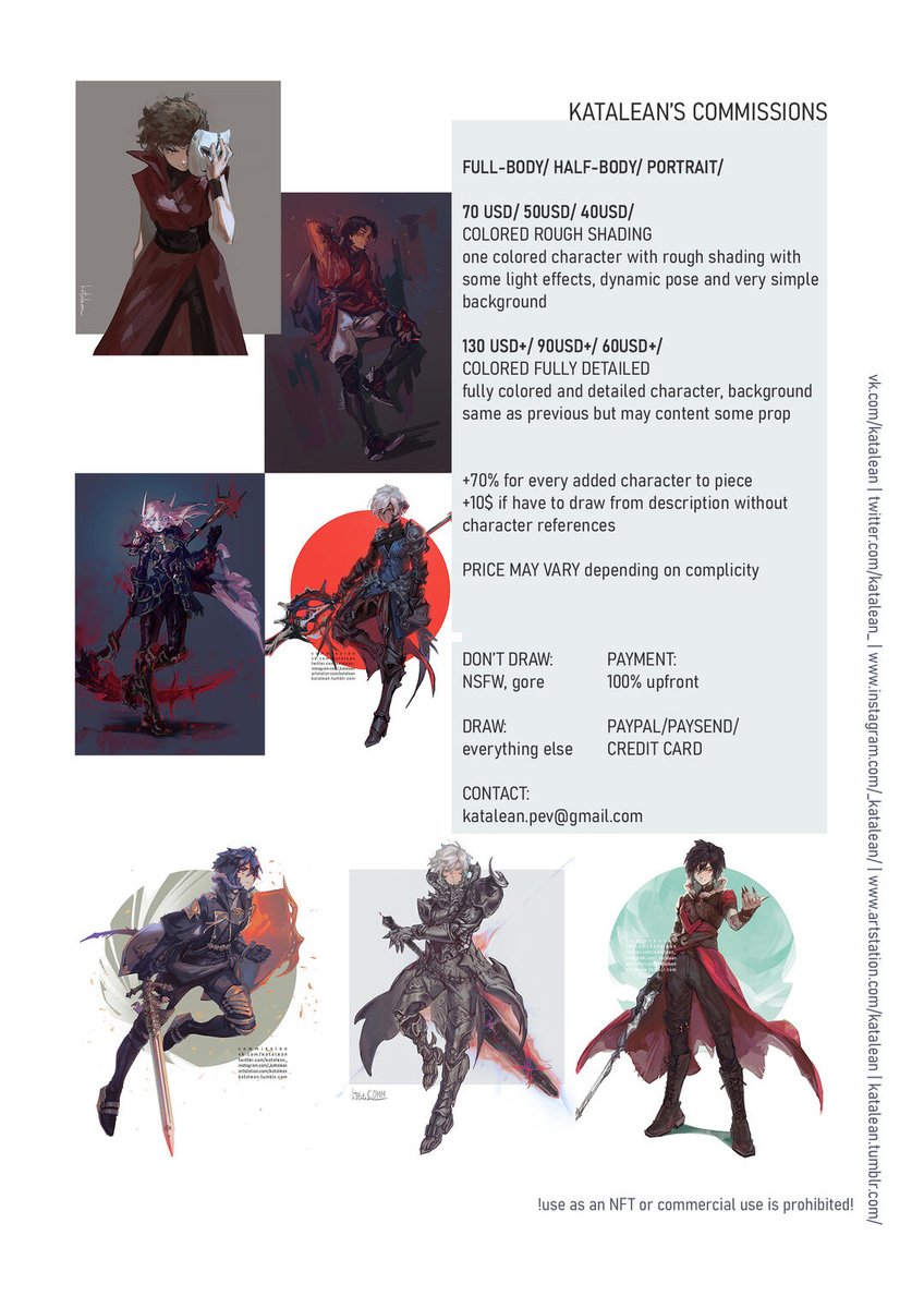 gonna open some slots for waiting list this Friday (13th) at 7PM GMT
still working on current ones but that's why I'm wanna have a list ready
one slot can mean several artworks, slot is per person